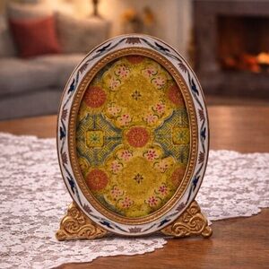 Vintage Cloisonné Picture Frame NIB